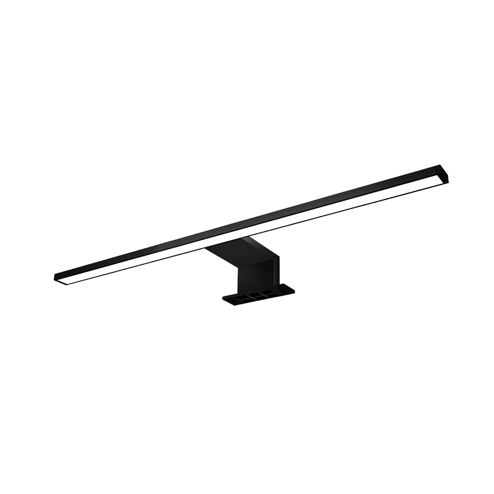 Luce per specchio a LED Bill, L 60 cm, nero, metallo, 4.000 K