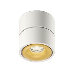 Egger Clippo foco de techo LED, blanco-oro, 2.700K