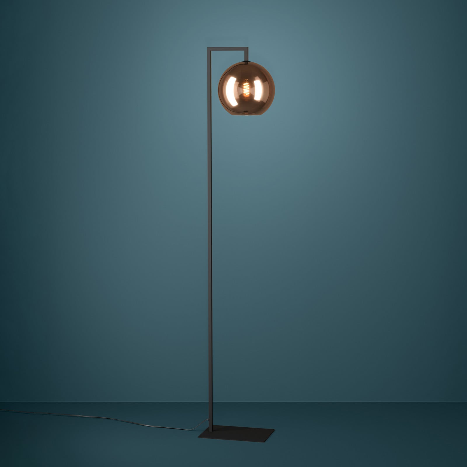 Lampadar EGLO Stars of Light Cordoba sticlă de culoare cupru - Camera de zi / sufragerie - Modern - cupru negru