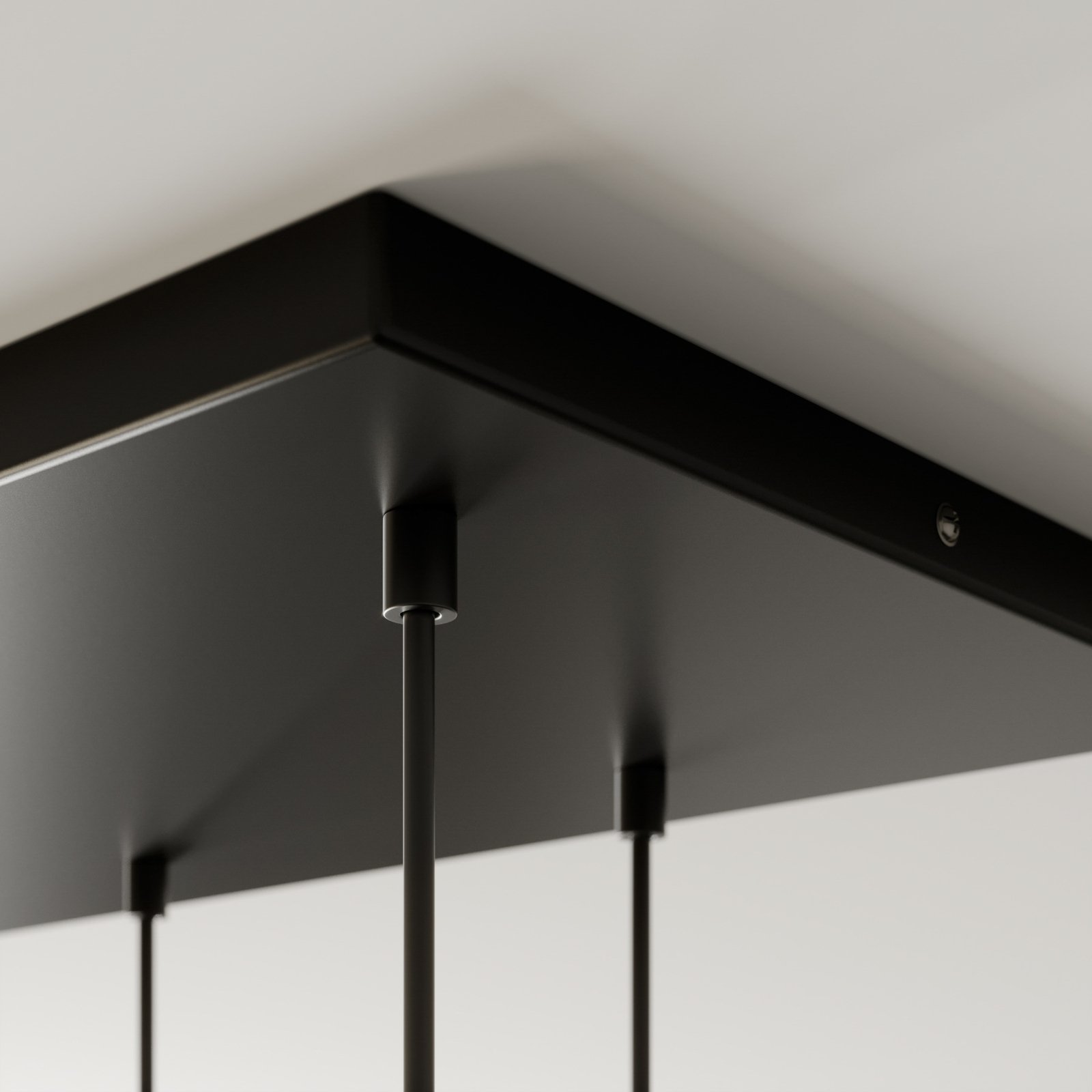 Cubus Hängelampe 95 cm lang8-flammig rauchgrau Glas