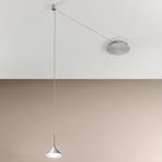 Isabella LED pendant light, 1-bulb, aluminium