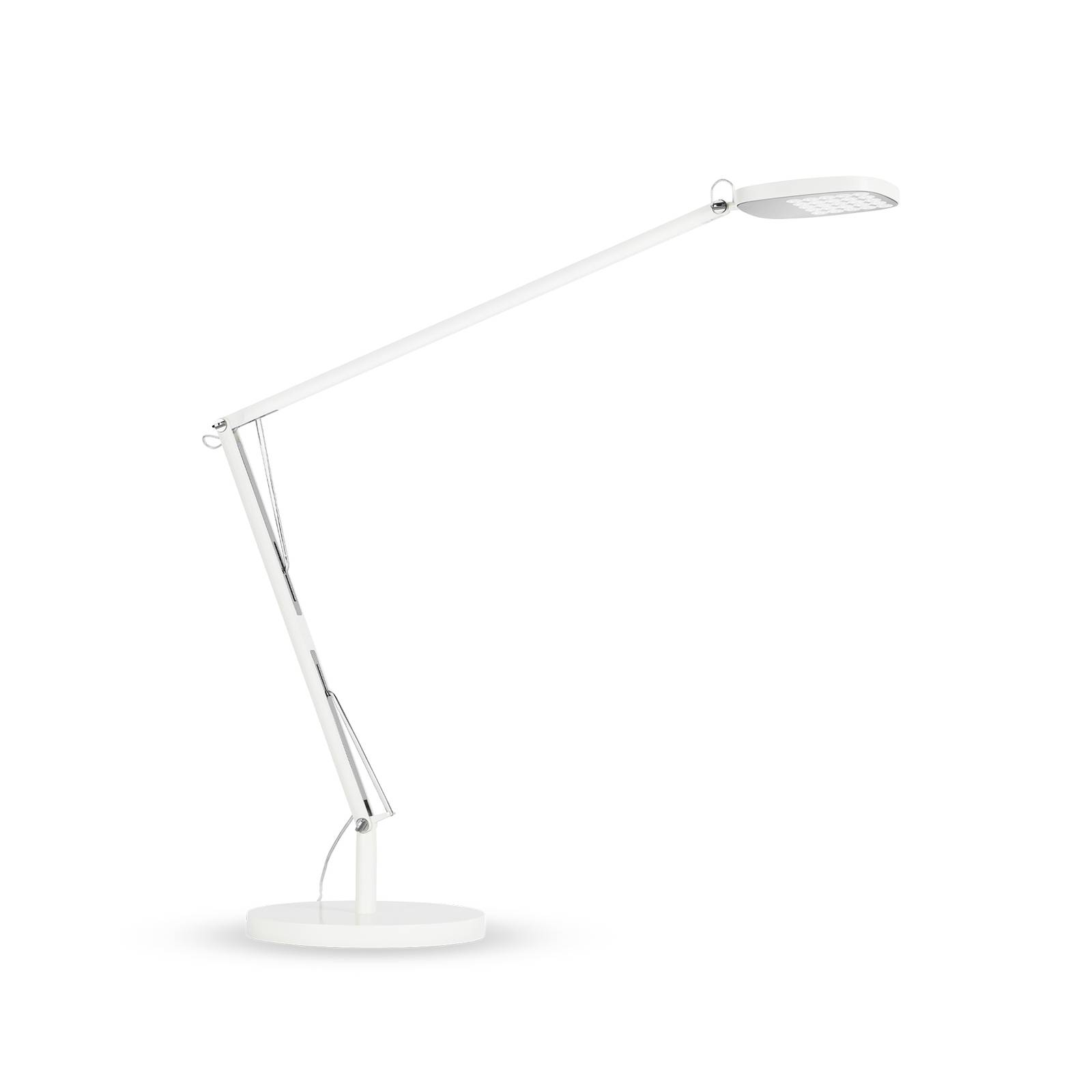 Image of Lampe de bureau LED Birdie 930 socle rond, blanc 