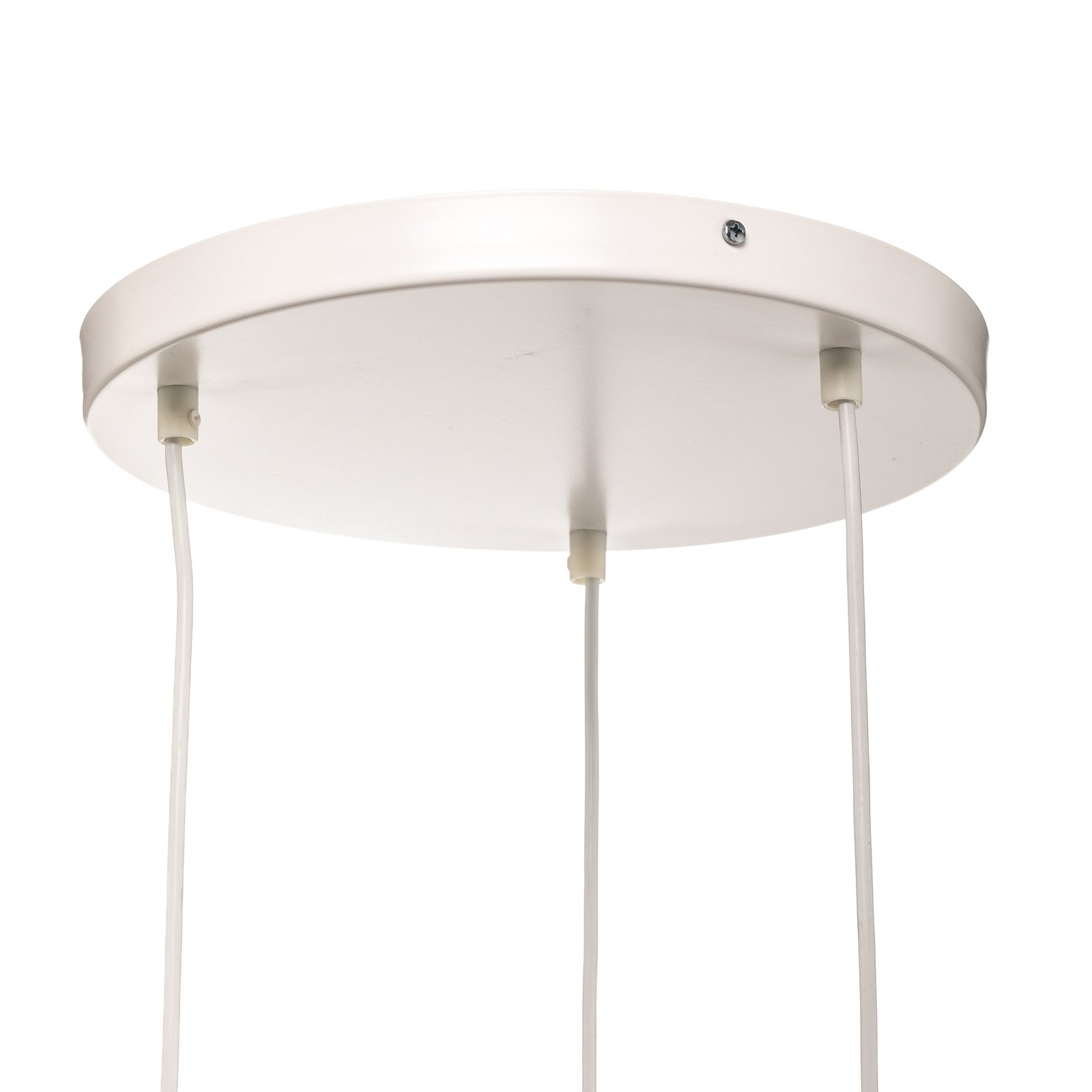 Висяща лампа Soho, цилиндрична, кръгла 3fl бяло/златно