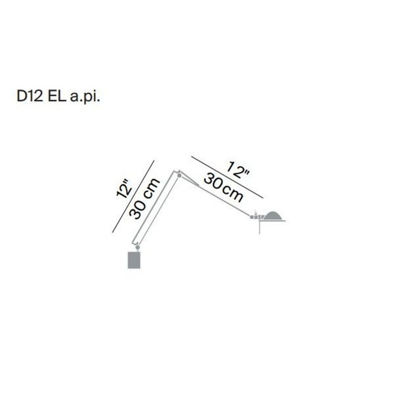 Berenice Zidna lampa 30x30 Mesing/Alu - Luceplan