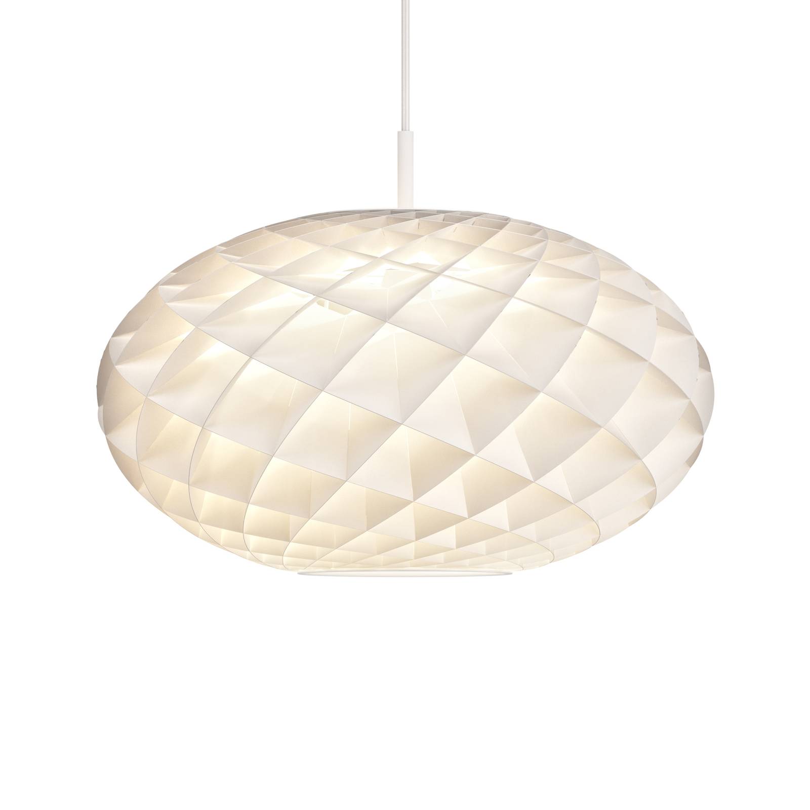 Louis Poulsen Patera Oval LED white Ø 50cm 3,000K, for Living / Dining Room, PVC, polycarbonate, aluminium, 42 W, H: 36 cm