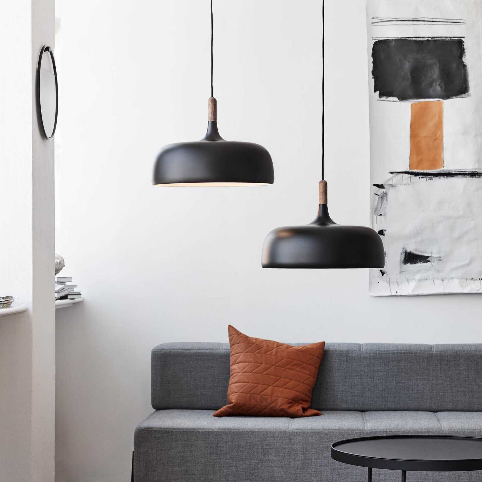 Acorn Pendant Matt Black - Northern