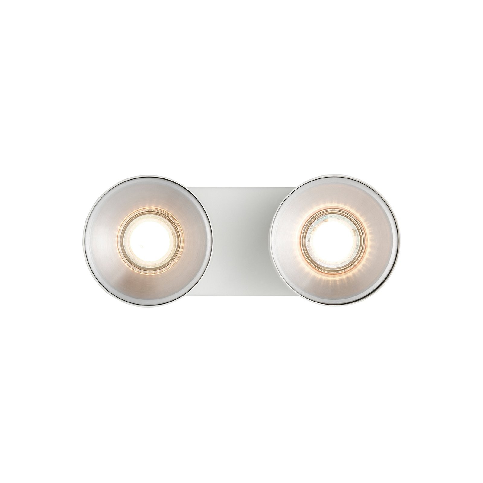 Apatinis šviestuvas "Pitcher", GU10, dviejų lempų, metalinis, baltas