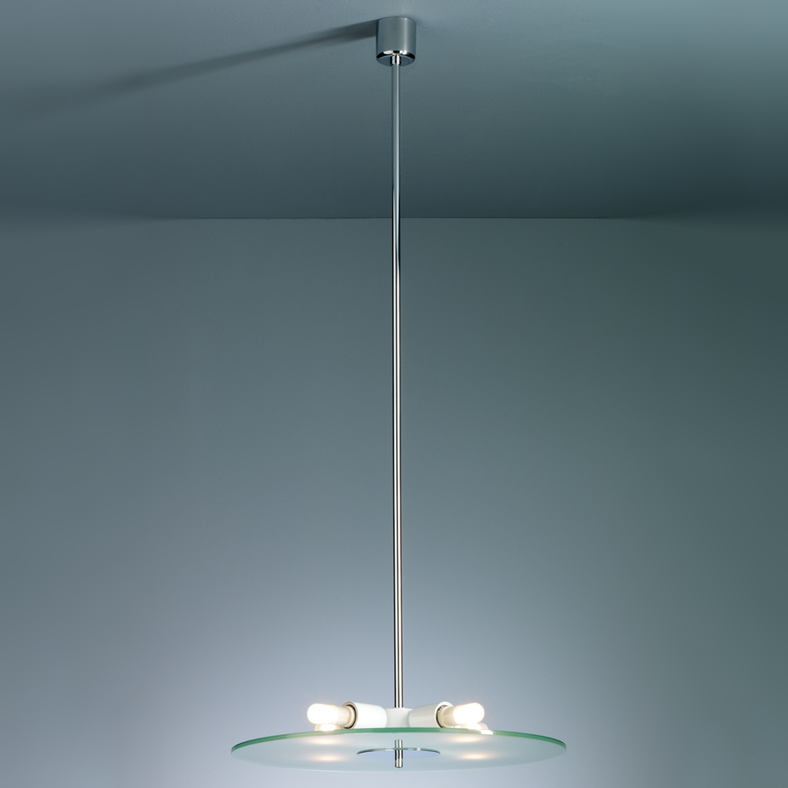 Lámpara colgante, clásico Bauhaus de cristal 50 cm