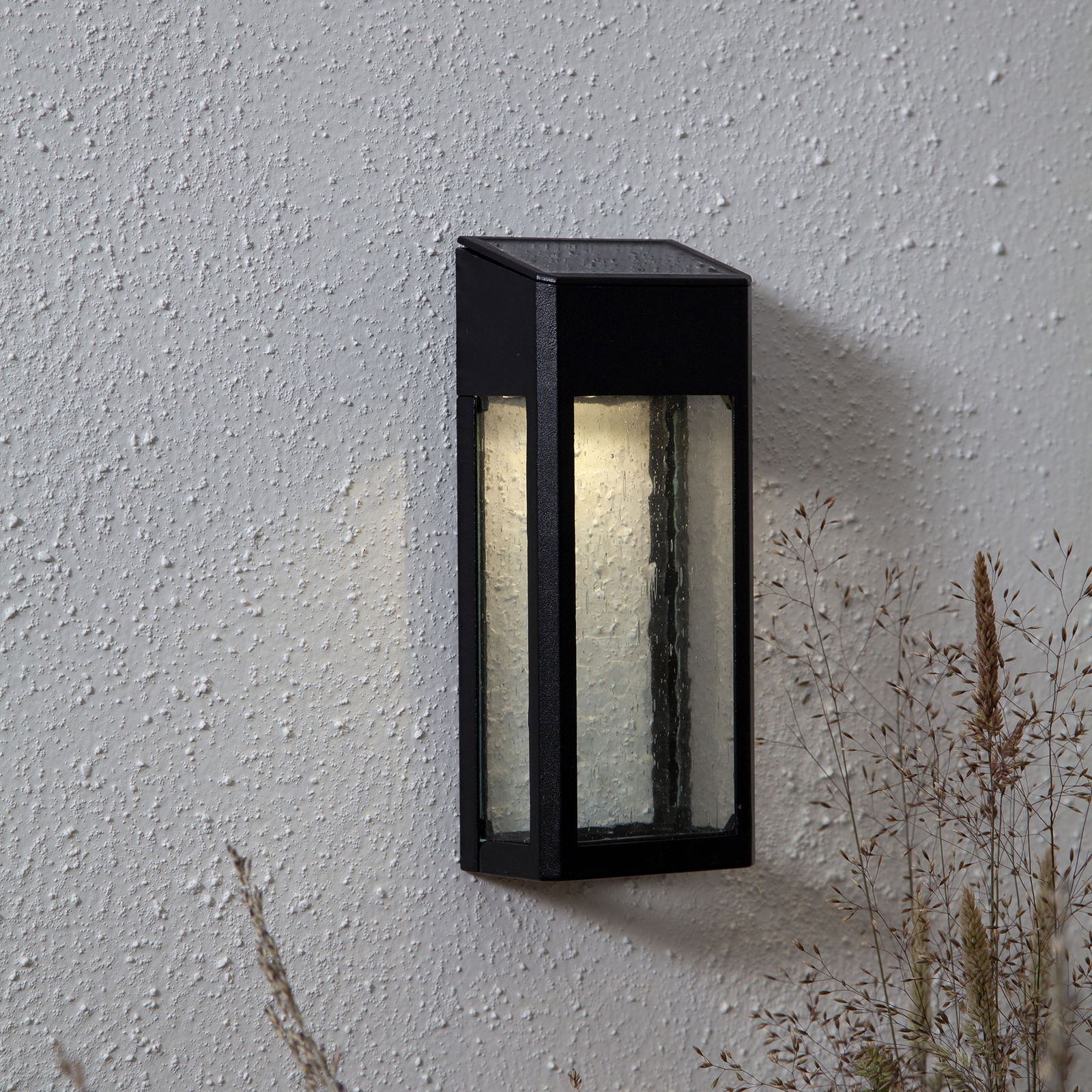 Best Season Wally LED solar wall light, aluminium, die-cast aluminium, 0.03 W, energy efficiency: A+, W: 8 cm, H: 20 cm
