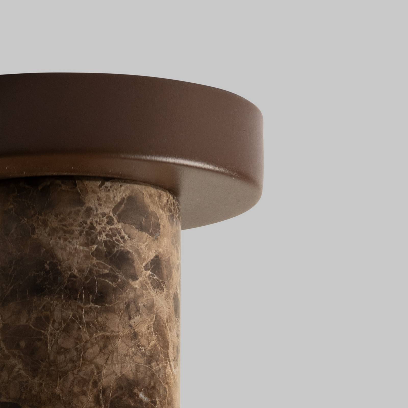 IT'S ABOUT ROMI Lampa sufitowa Tivoli, brązowa, wysokość 15 cm