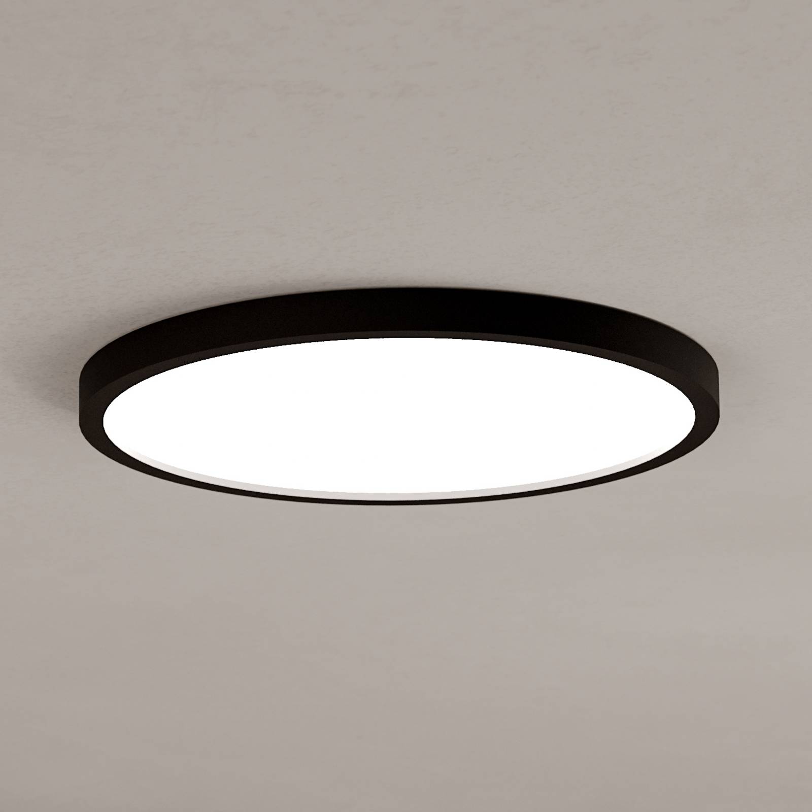 EGLO connect Oprawa natynkowa LED Fueva 6-Z, czarna, Ø38cm