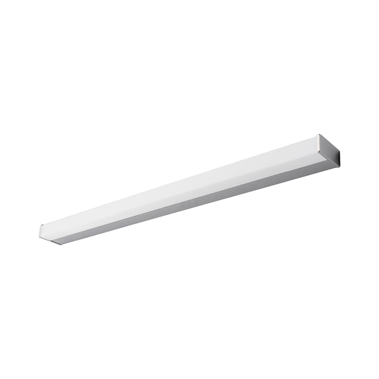 Lindby LED-Wandlampe Philippa, eckig, 89 cm, chrom, IP44