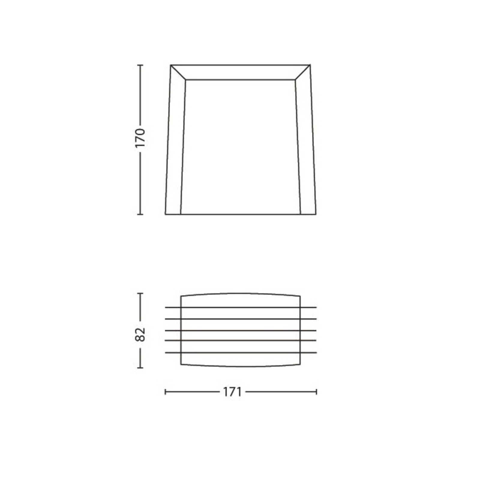 Philips myGarden Shades kinkiet E27 szary