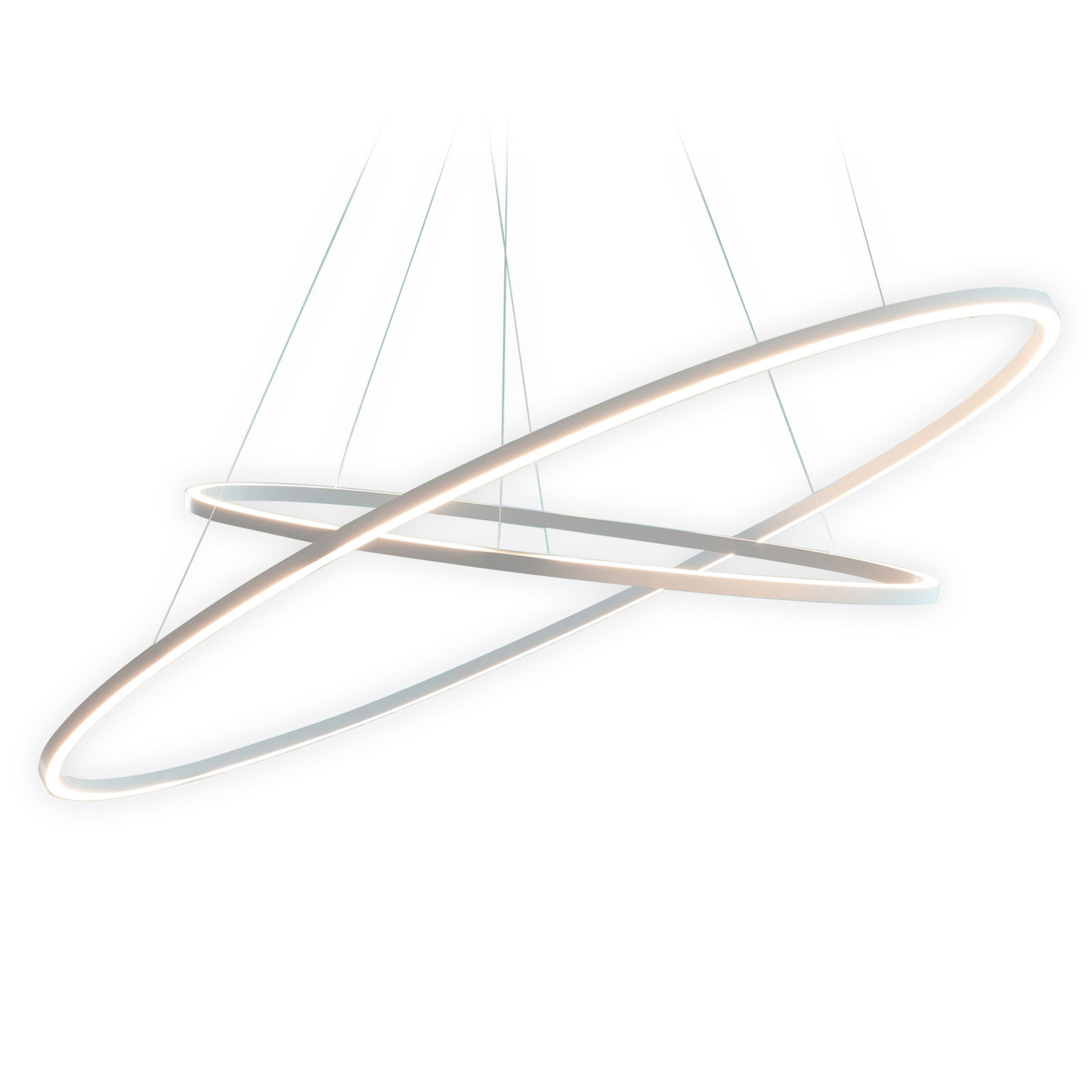 Suspension Ellisse Double 2 700 K aluminium - Nemo