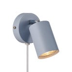 Explore wandspot met kabel en stekker, GU10, blauw