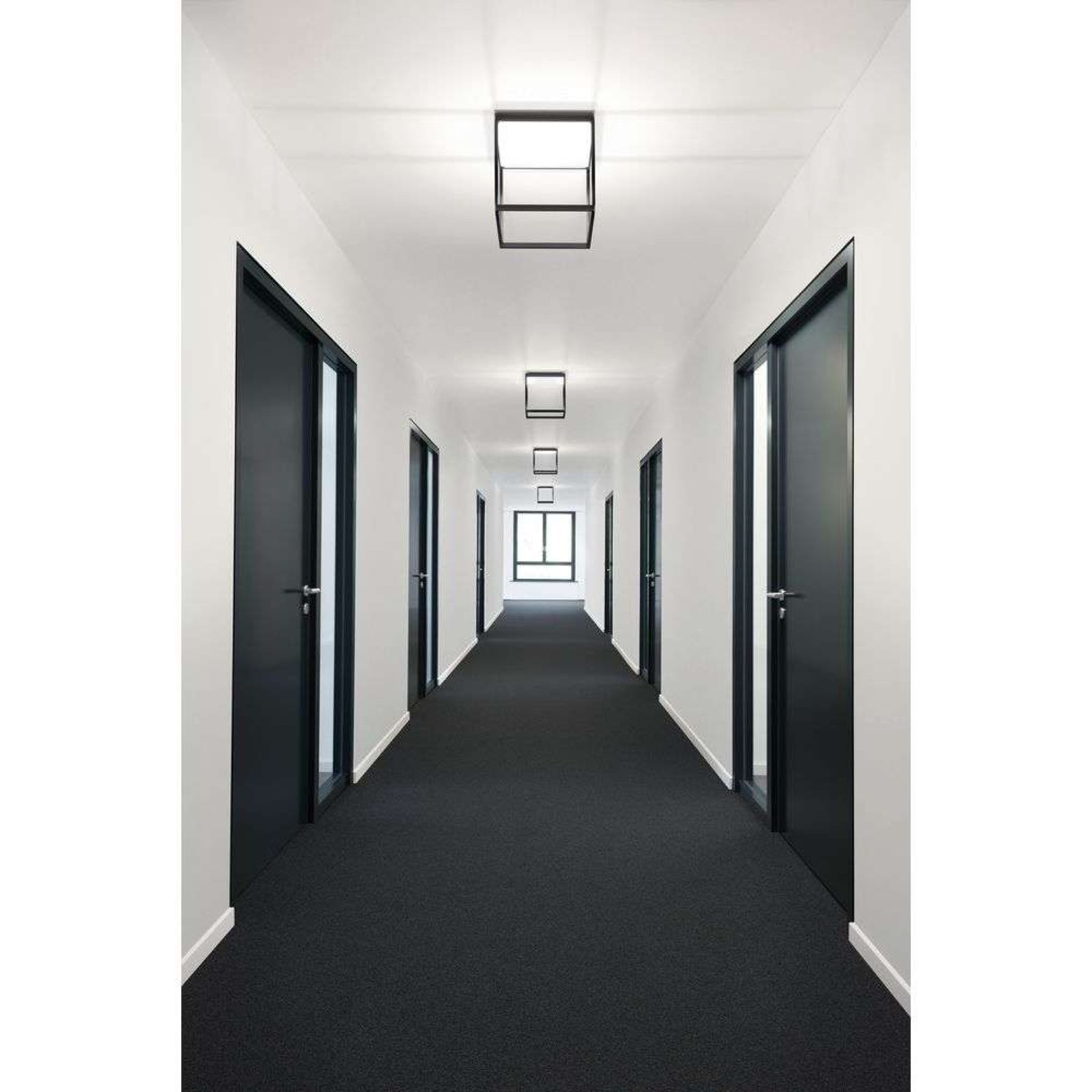 Reflex 2 LED Stropní Lampa M 300 Black/Pyramid Silver - Serien Lighting