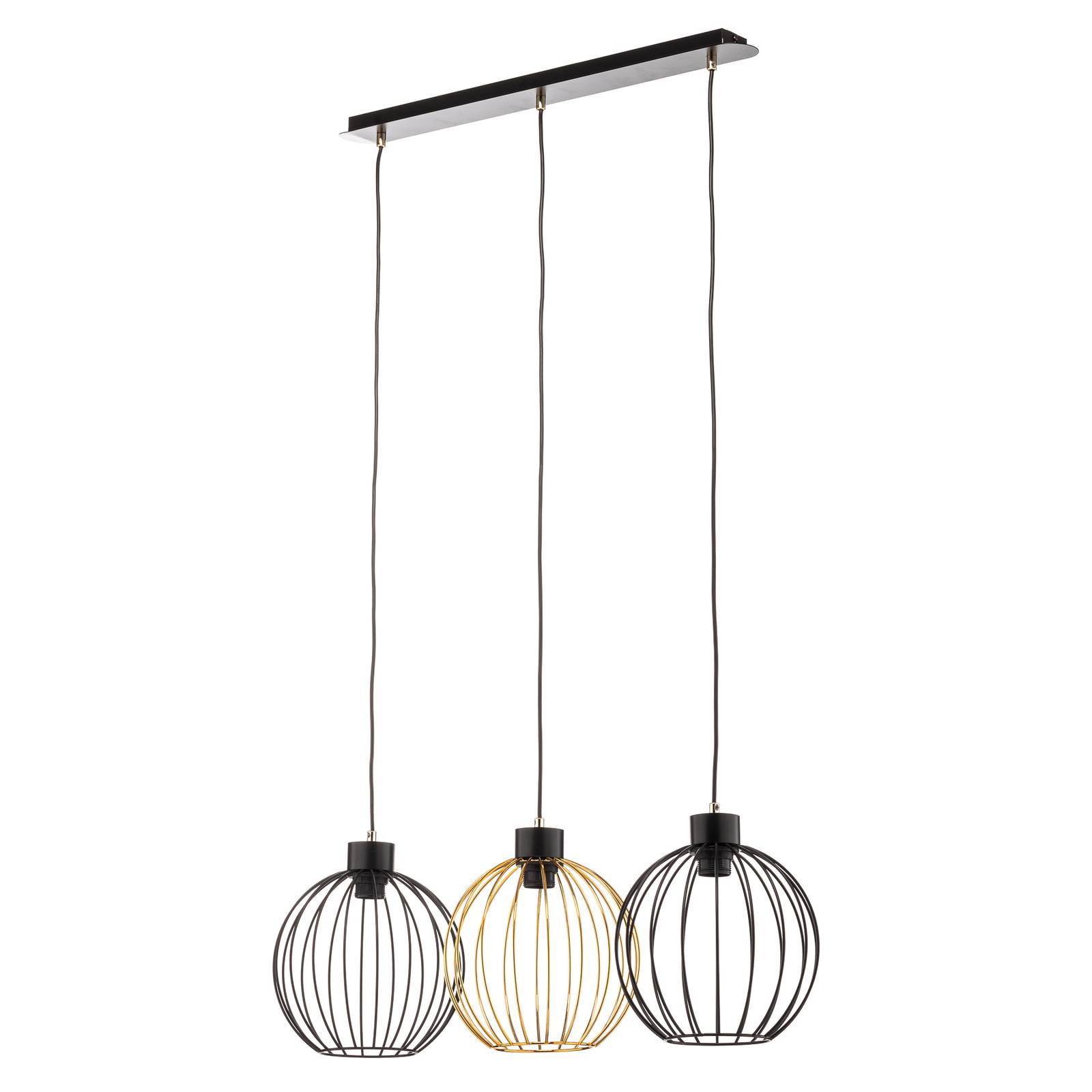 Euluna Pendant Light - Living / Dining Room - Hanging Light - dimmable - Modern - Black