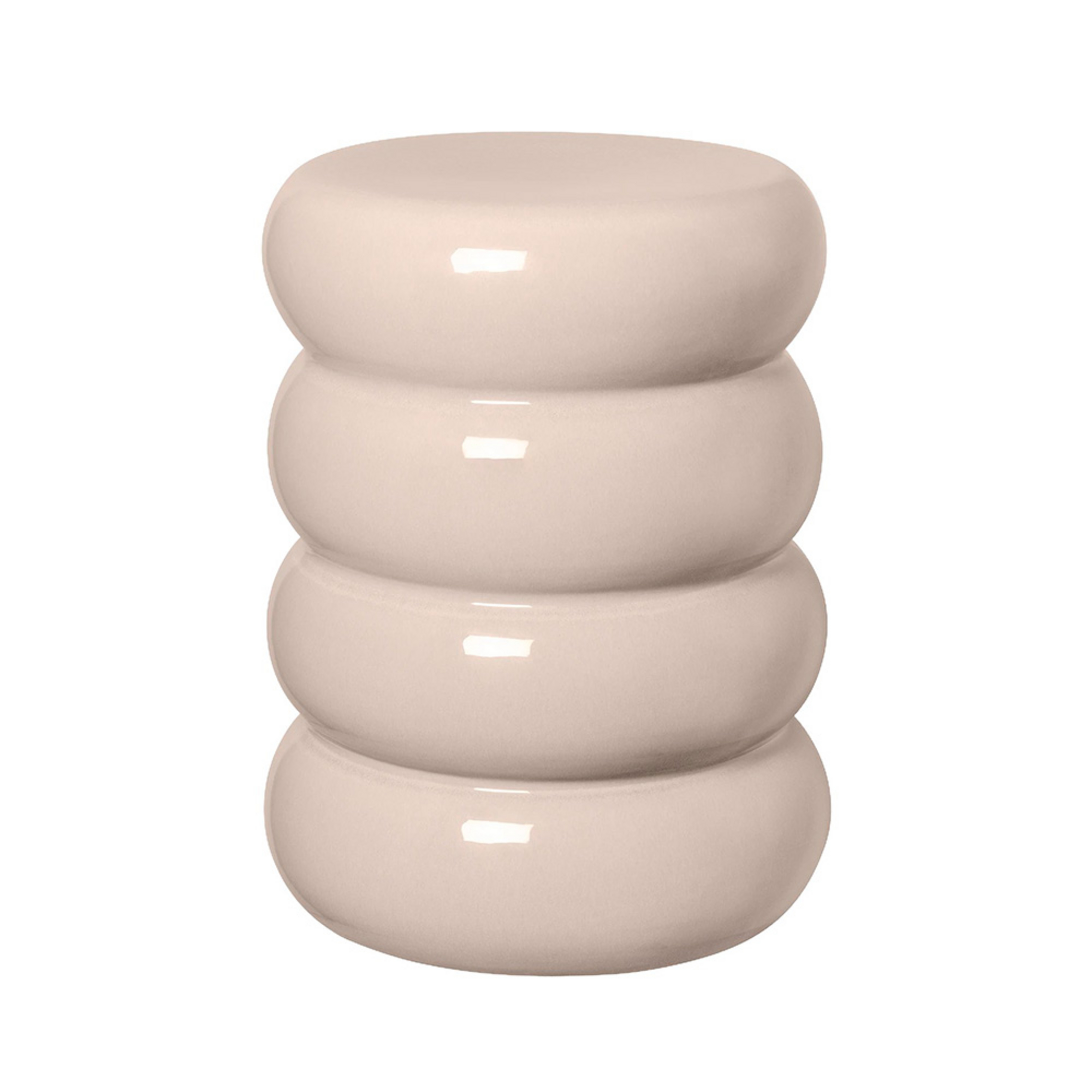 Toru Ceramic Stool Round Lily White - Blomus