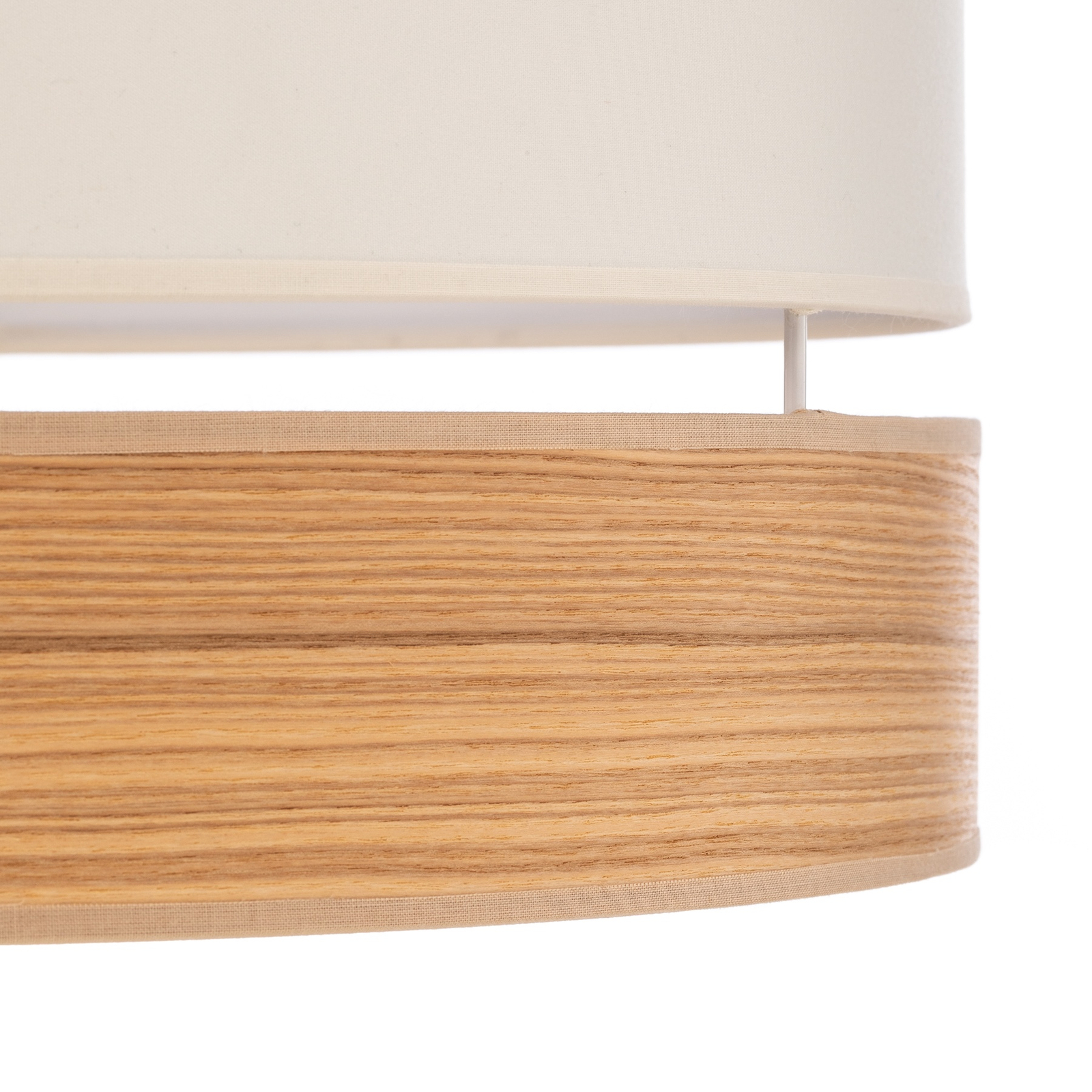 Euluna Levo hanglamp, Ø 40 cm, essen/ecru