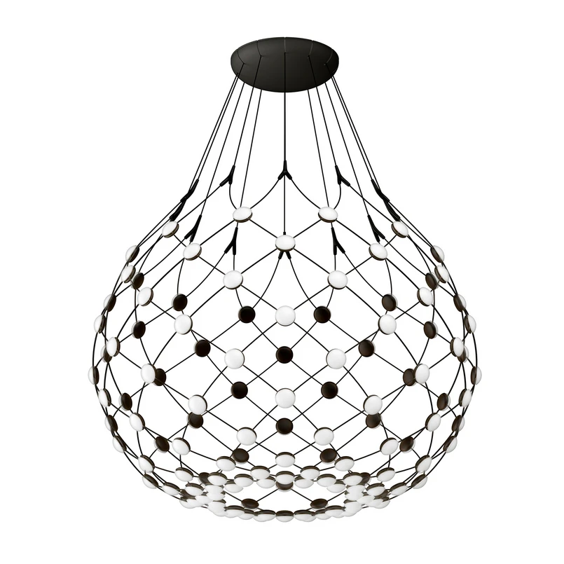Luceplan – Mesh Pendelleuchte Ø80xH60 Phase 3m Black