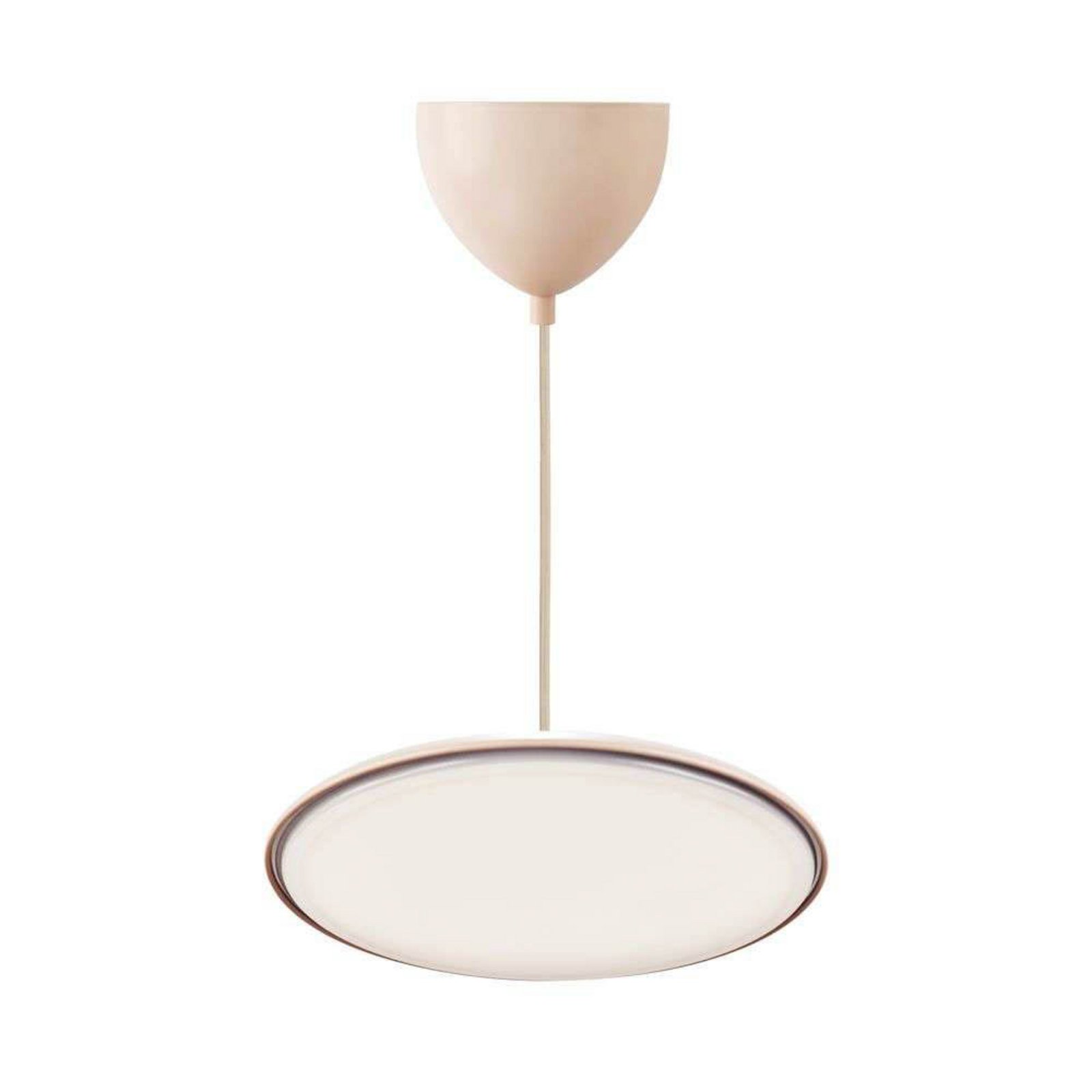 LED-pendellampe Artist, Ø 40 cm, støvrosa, metall