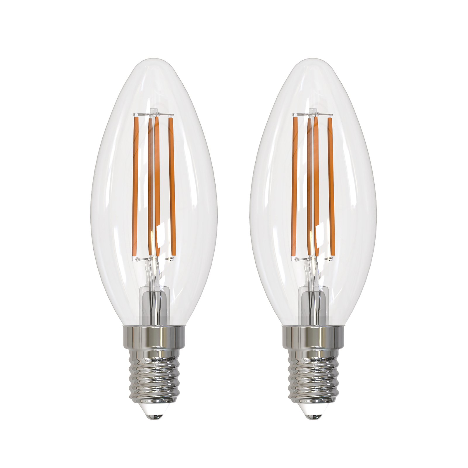 Arcchio LED-filamentpære E14 stearinlys, sæt med 2, 4000 K