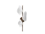 Nuura LED wall lamp Florii 3, height 23 cm, dark bronze/white