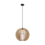 Clay Ø40 hanglamp zwart/hout - Envostar