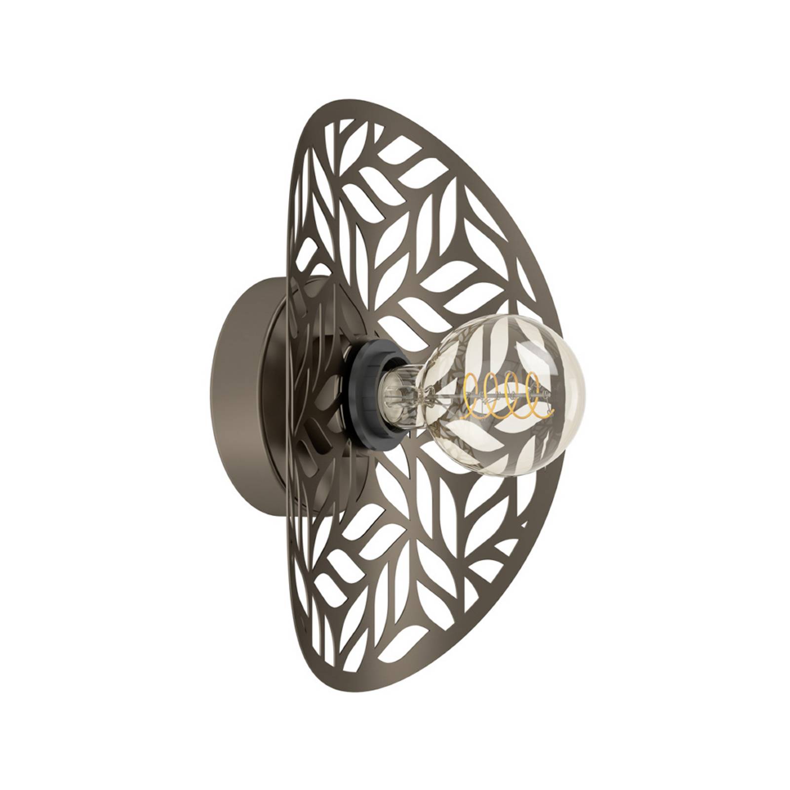 EGLO Wandleuchte SWABY, bronzefarben, Ø 30 cm, Metall, E27