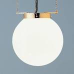 Hanging light in the Bauhaus style, brass, 40 cm