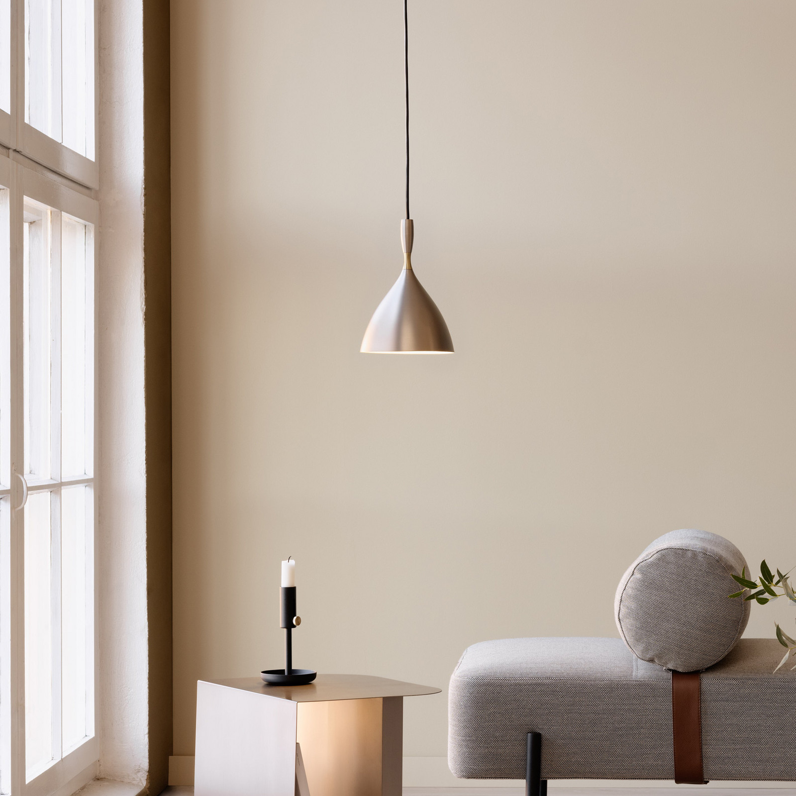 Northern lampă suspendată Dokka oțel - Camera de zi / sufragerie - Scandinavă - gri-oțel - Metal