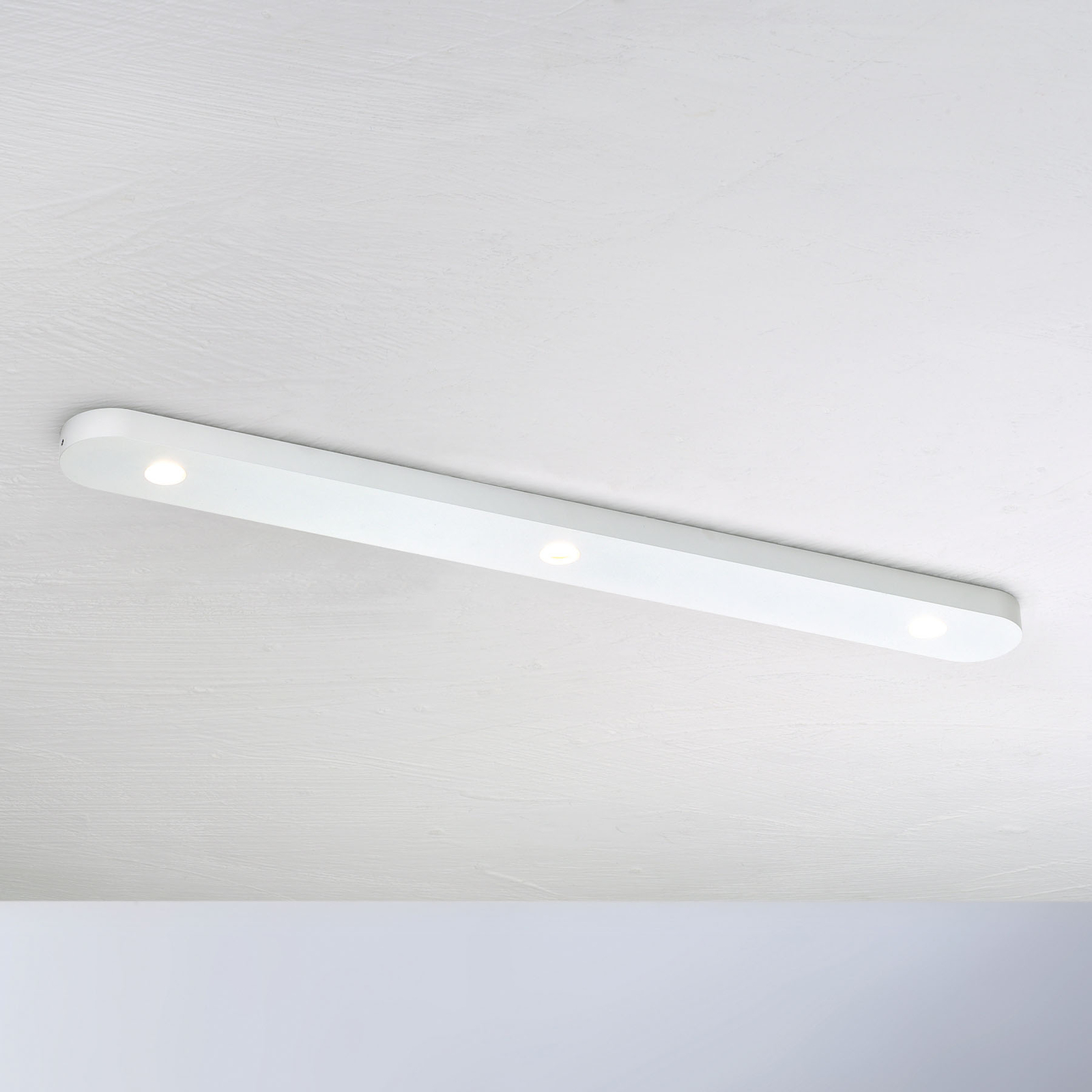 Bopp Close plafoniera LED 3 luci, bianco
