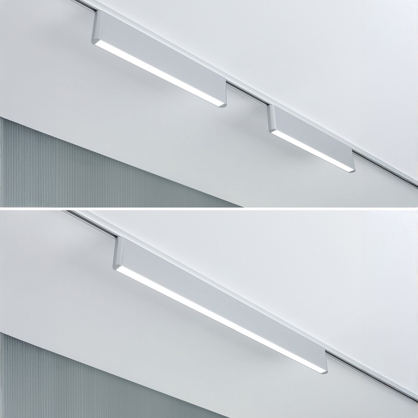 Paulmann URail LED-železniška svetilka Ceris, krom, 4.000 K, 37 cm