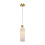 Maytoni Antic hanging light, white glass lampshade