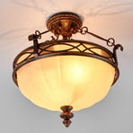 Drawing Room loftlampe i valnød/creme, højde 37 cm – FEISS