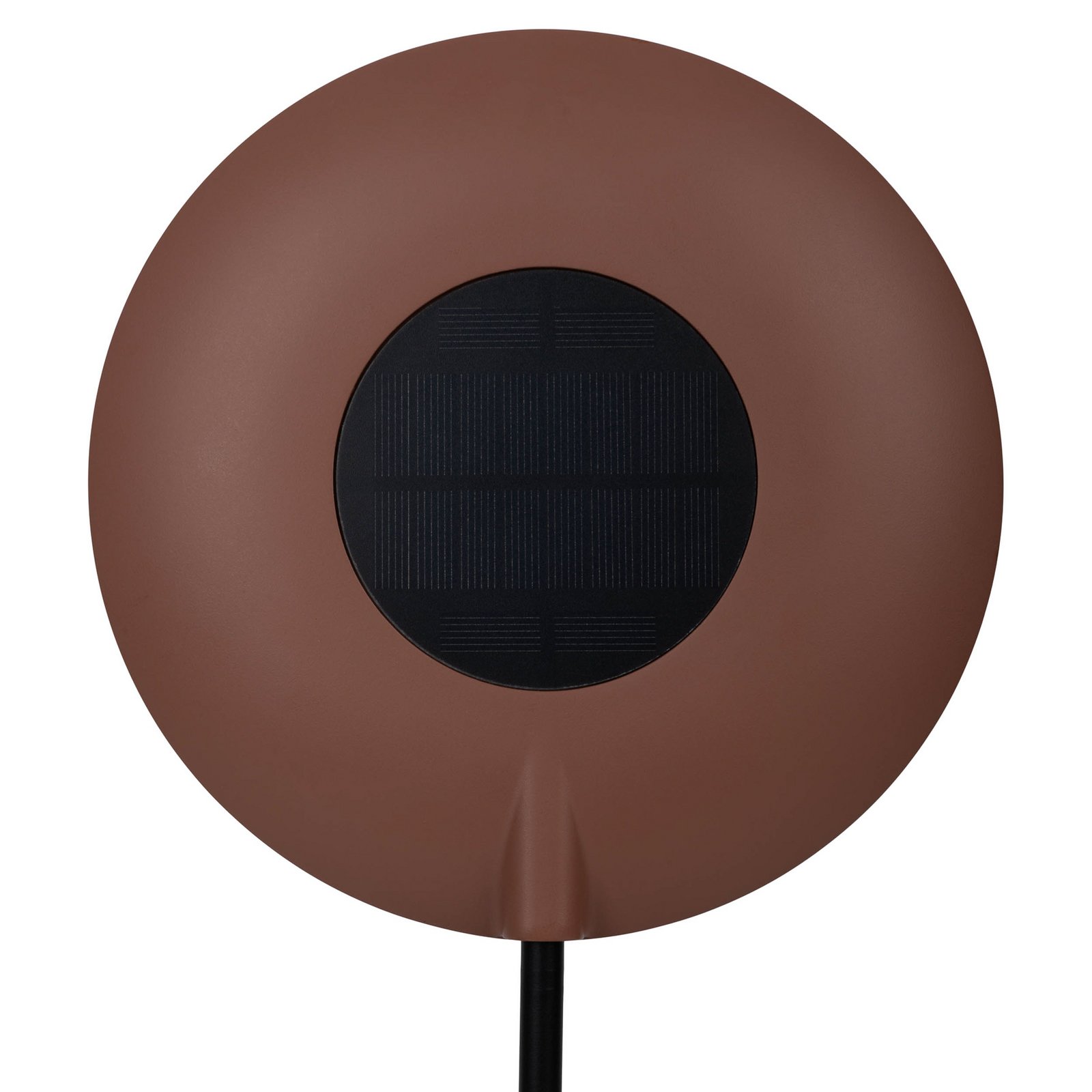 Candeeiro de mesa LED recarregável Solan, preto/castanho, solar, IP54 Candeeiro de mesa LED recarregável Solan, preto/castanho, solar, IP54