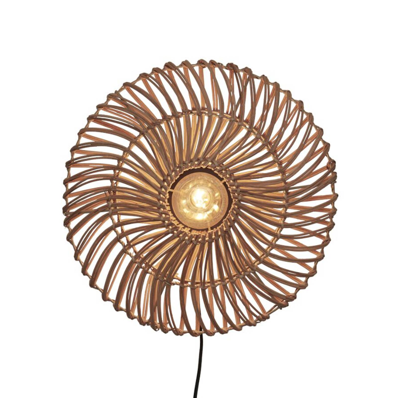 GOOD&MOJO Wandleuchte Zanzibar in Natur E27 400mm - brown