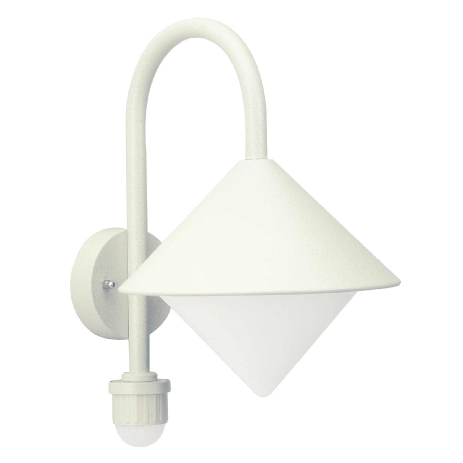 Jolanda outdoor wall light, motion sensor, white