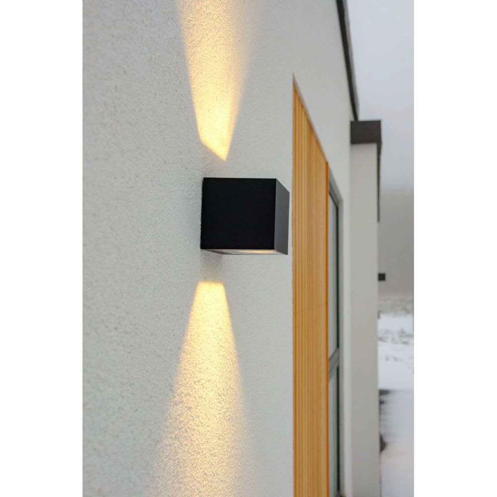 Arca W100 LED Aplica de Exterior Up/Down Negru - Antidark