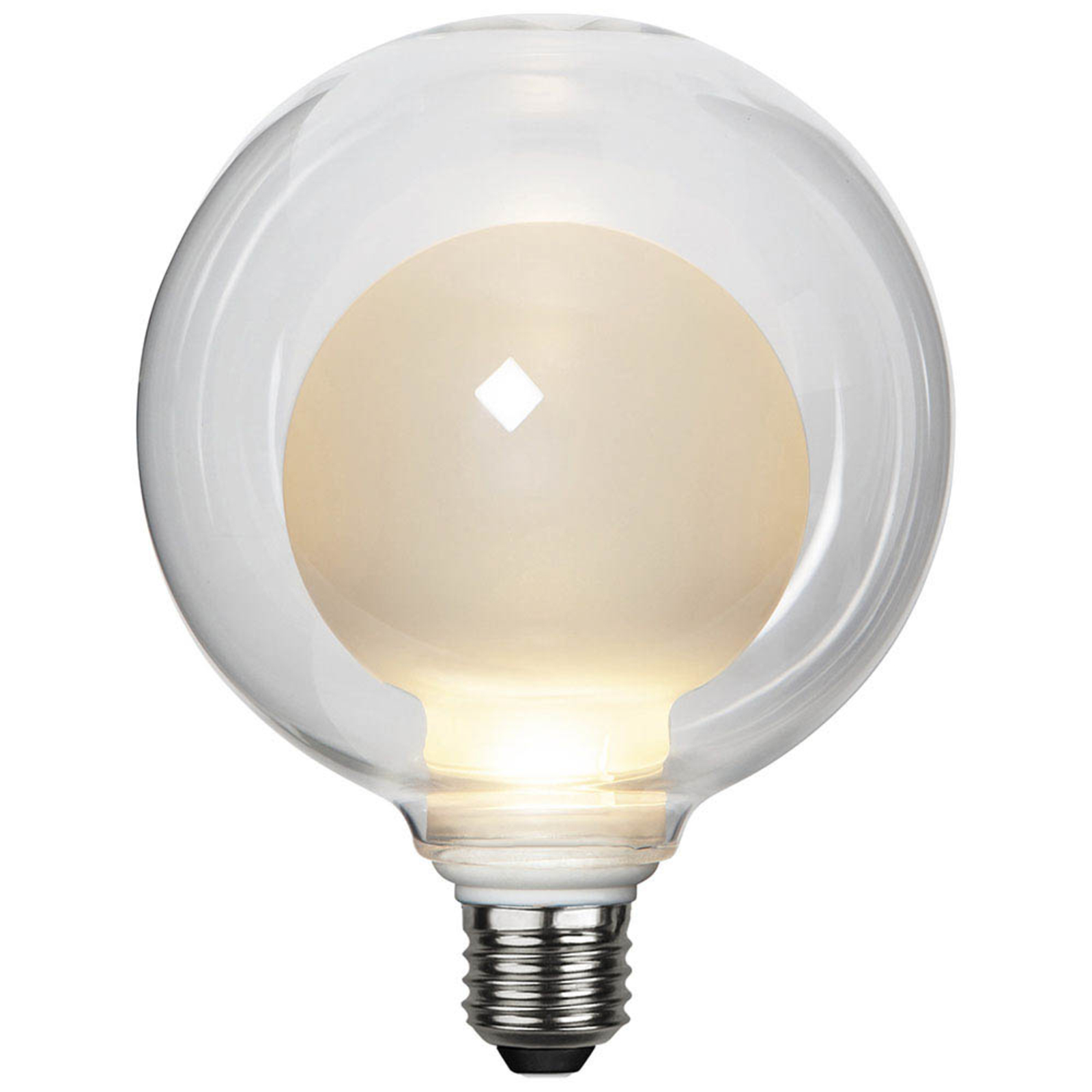LED žárovka Space E27 3,5W D125, opál, 3-step dim