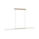 Suspension LED, bronze, 125 cm, aluminium, 3 000 K - PURE