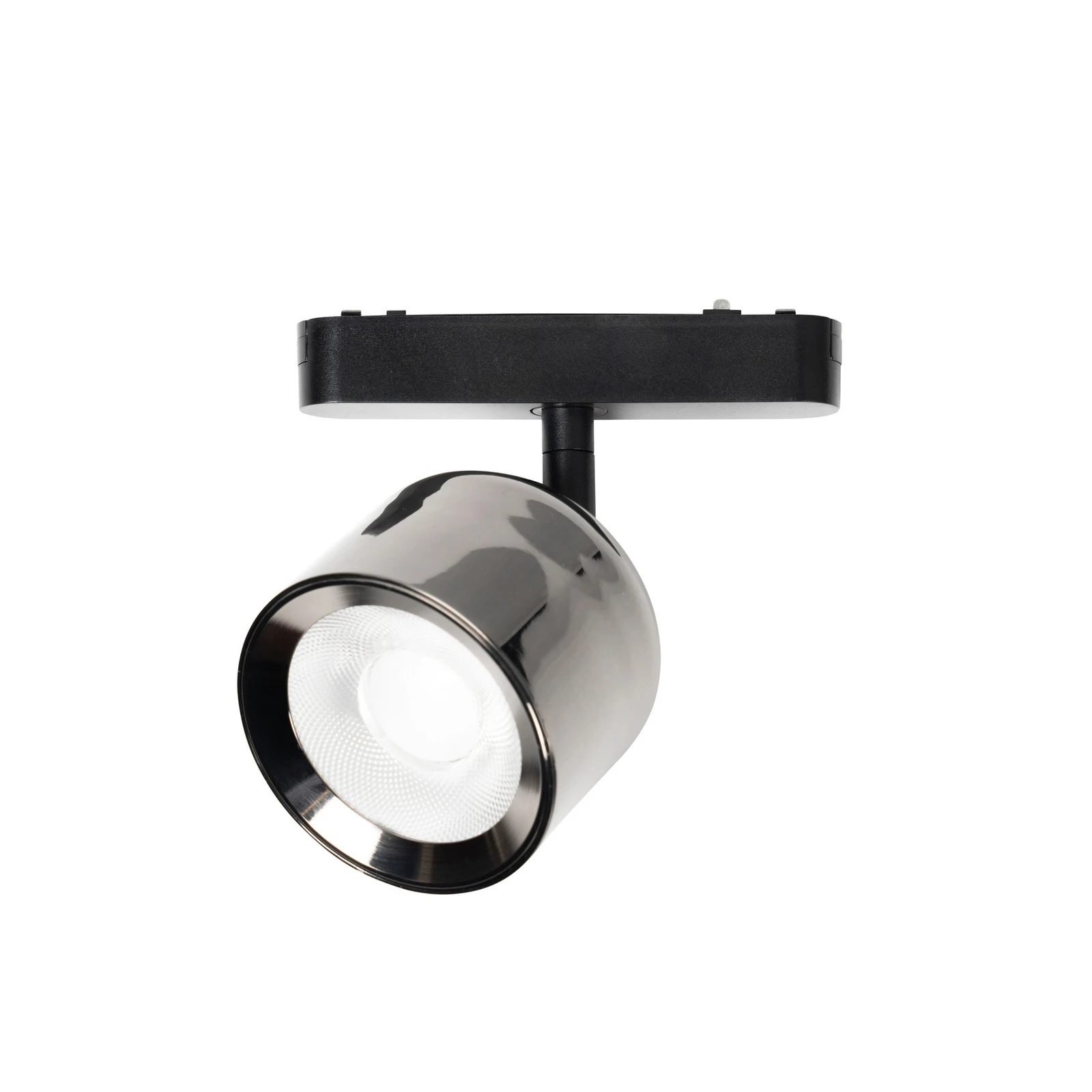 Lindby Spot LED 48 V Lumaro, gri, Ø 8,2 cm, aluminiu, dimabil