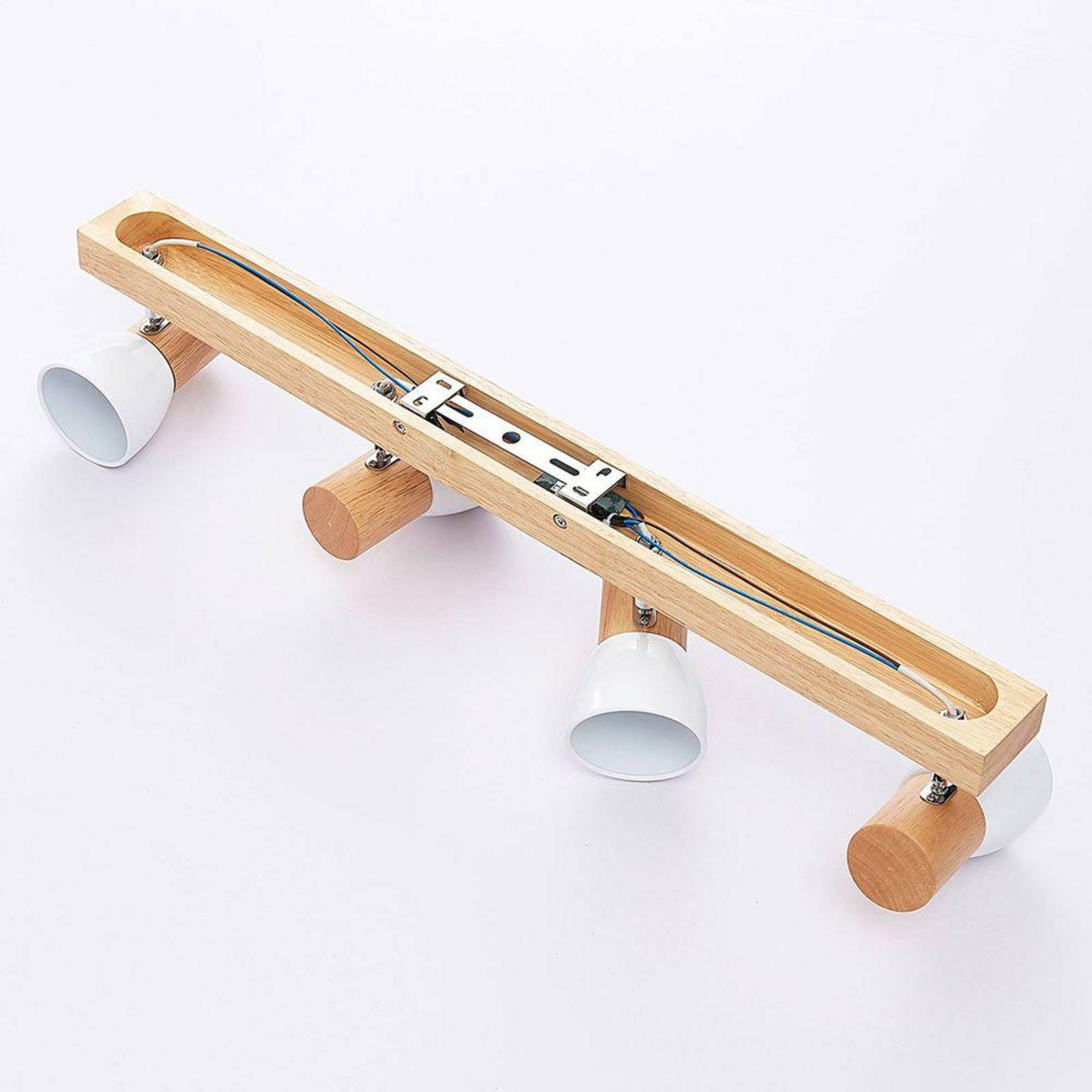 Thorin 4 Stropní Lampa Wood/White - Lindby
