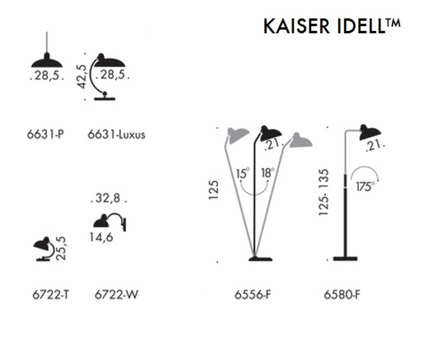 KAISER idell™ 6580-F Floor Lamp Matt Black - Fritz Hansen