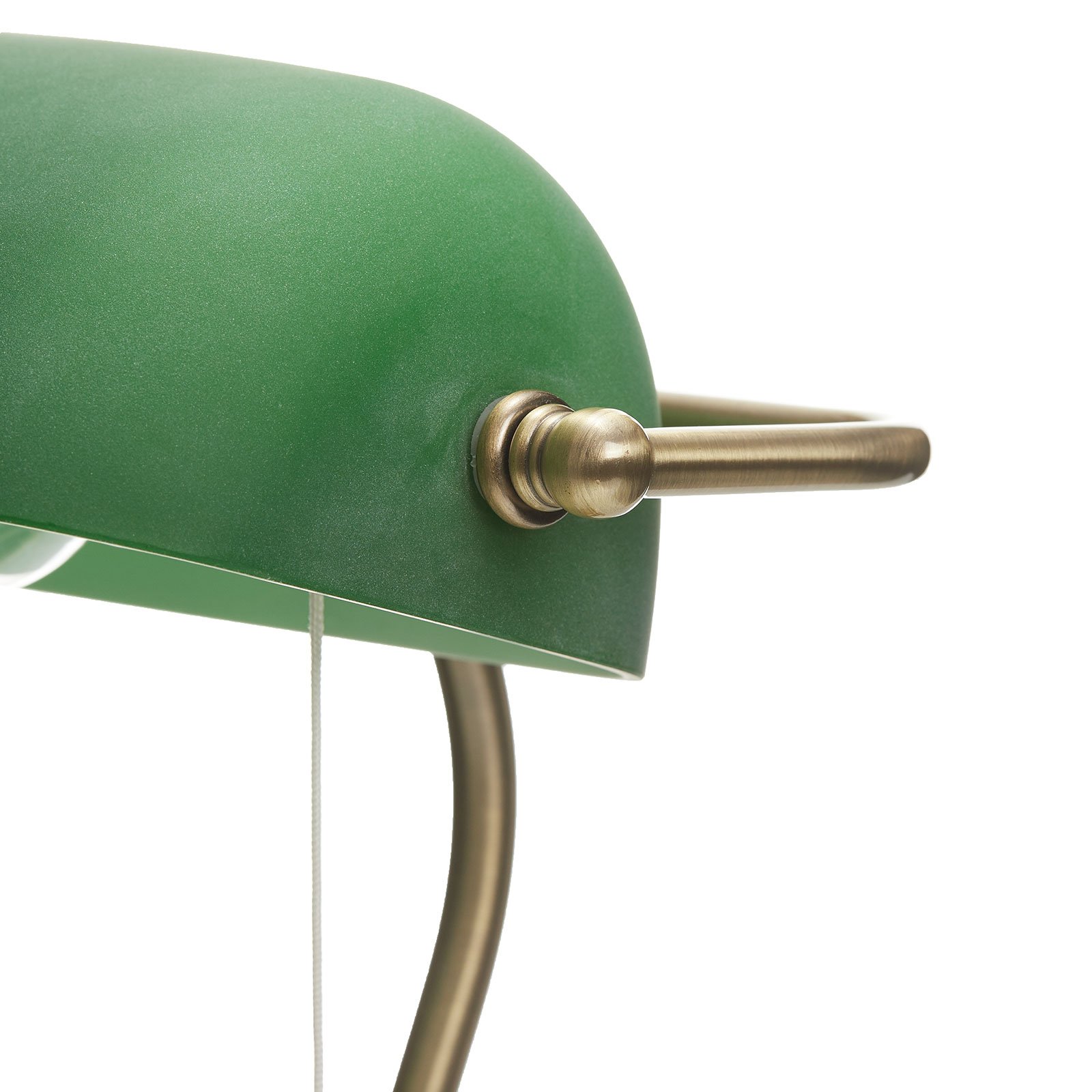Milenka - lampa biurkowa z zielonym kloszem