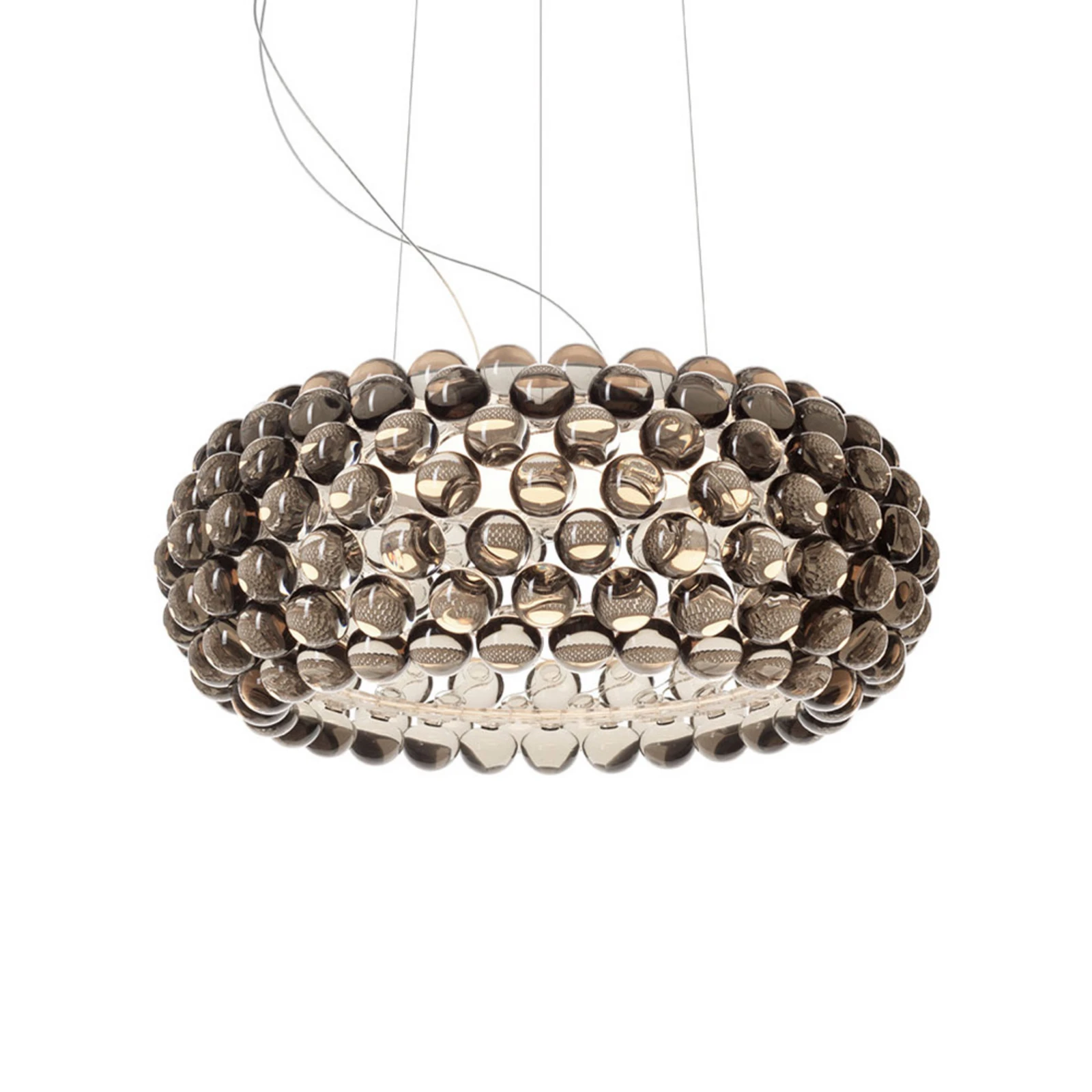 Foscarini Caboche Plus media Pendellampe R7s, grau
