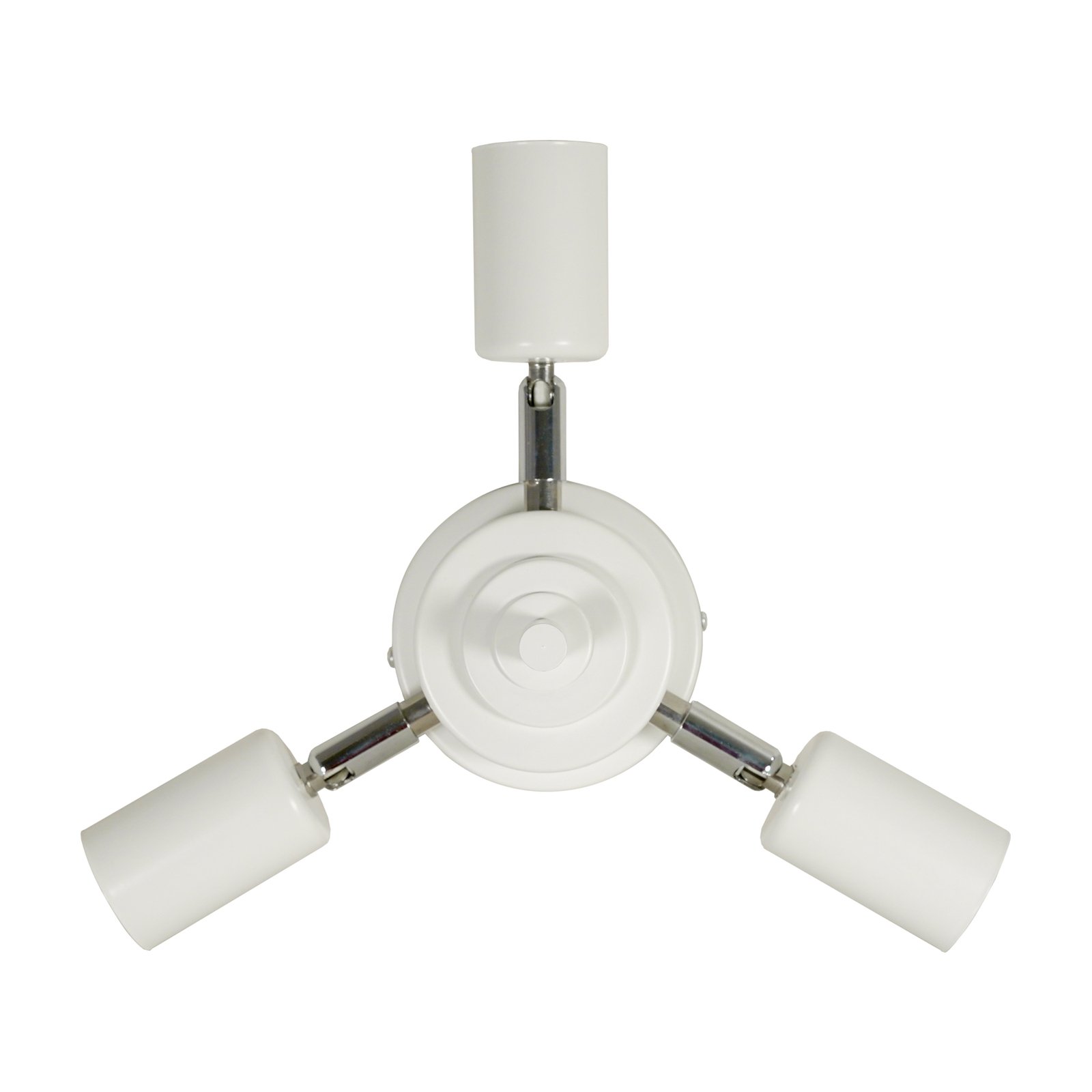 Euluna stropna svjetiljka Trio juta, prirodno smeđa/bijela/rafija Ø 60 cm
