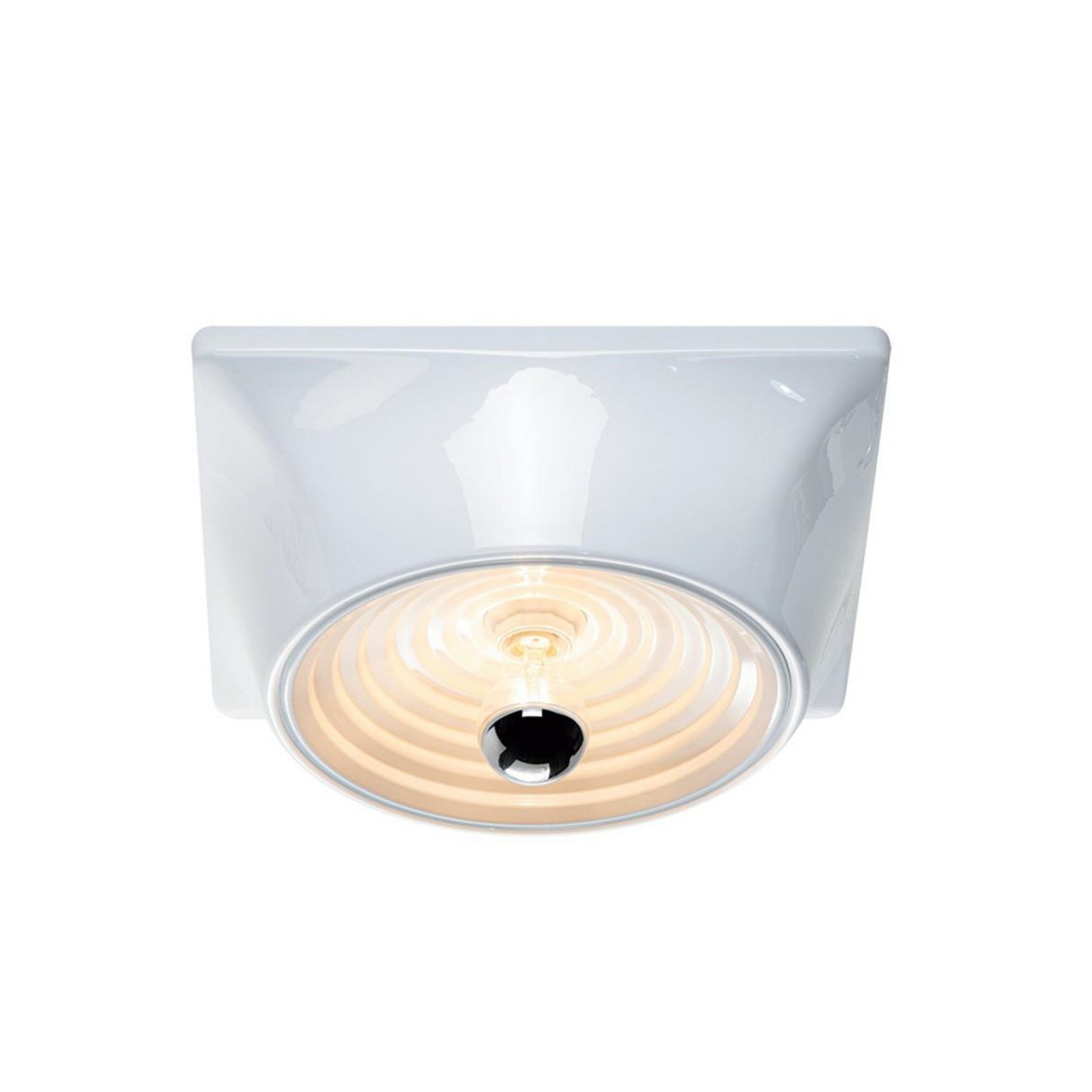 Goletta Deckenlampe, weiß glänzend, Breite 36 cm - Stilnovo