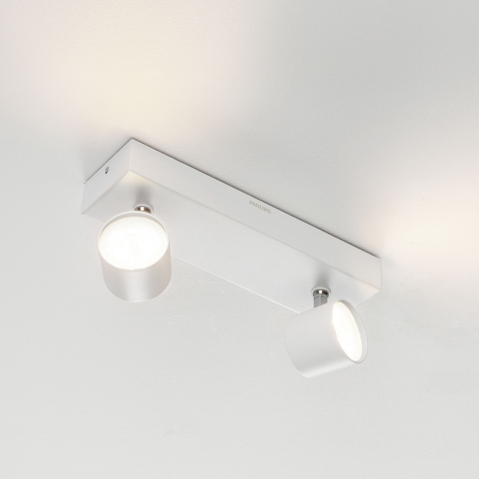 Star - doppio spot LED Warmglow, bianco