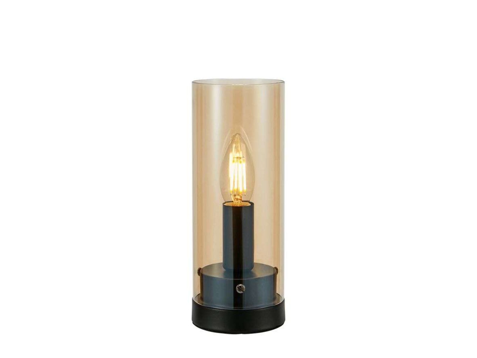 Post Table Lamp H23 Black/Amber - Markslöjd